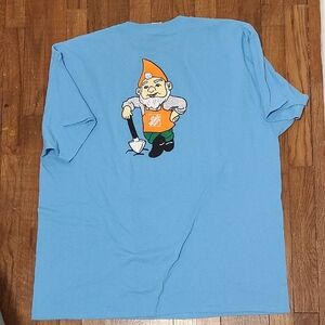 Home Depot Gnome‎ Graphic Blue T-Shirt XXL MENS
